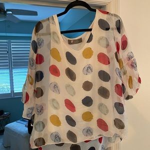 Tina Stephens Made in Italy silk blouse